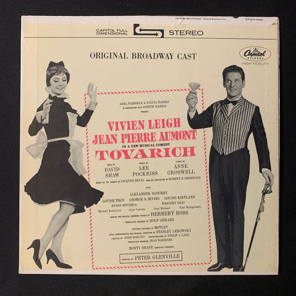 LP Tovarich Original Broadway Cast (1963) VG+/VG+ gatefold vinyl record Vivien Leigh