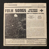 LP Ed McCurdy 'Folk Songs' (1962) VG/G+ vinyl record