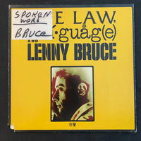 LP Lenny Bruce 'The Law, Language and Lenny Bruce' (1974) VG+/VG spoken word comedy vinyl record