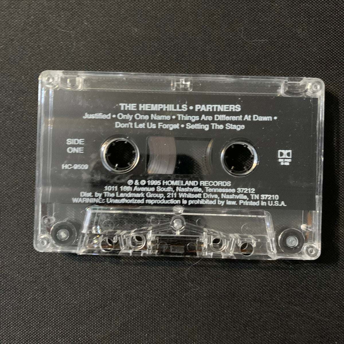 CASSETTE Joel and LaBreeska Hemphill 'Partners' (1995) Christian gospe ...