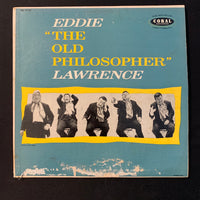 LP Eddie Lawrence 'The Old Philosopher' (1957) VG/G comedy vinyl record