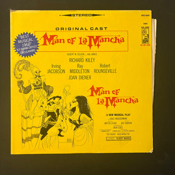 LP Man of La Mancha Original Cast (1966) VG+/VG+ vinyl record