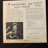 LP Rusty Warren 'Knockers Up' (1960) VG/VG bawdy nightclub comedy vinyl record