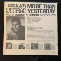 LP Slim Whitman 'More Than Yesterday' (1965) VG+/VG+ vinyl record