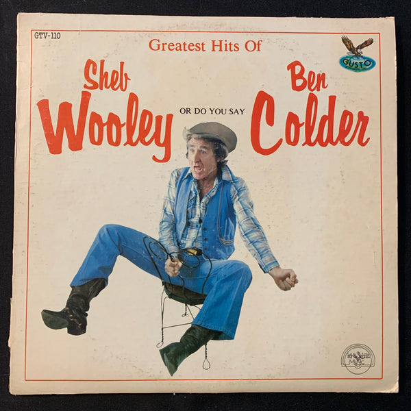 LP Sheb Wooley Ben Colder 'Greatest Hits' (1979) Gusto VG+/VG comedy country vinyl record