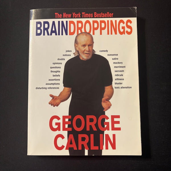 BOOK George Carlin 'Brain Droppings' (1997) PB humor comedy