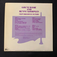 LP Count Basie and Benny Goodman 'From Broadway To Paris' (1973) VG+/VG+ double album big band vinyl record