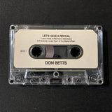 CASSETTE Don Betts 'Let's Have a Revival' (1990) Ohio Christian gospel tape