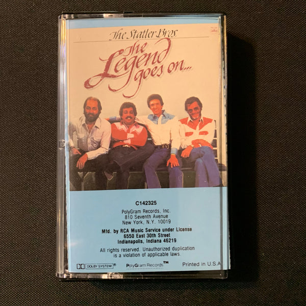 CASSETTE Statler Brothers 'The Legend Goes On...' (1982) tape