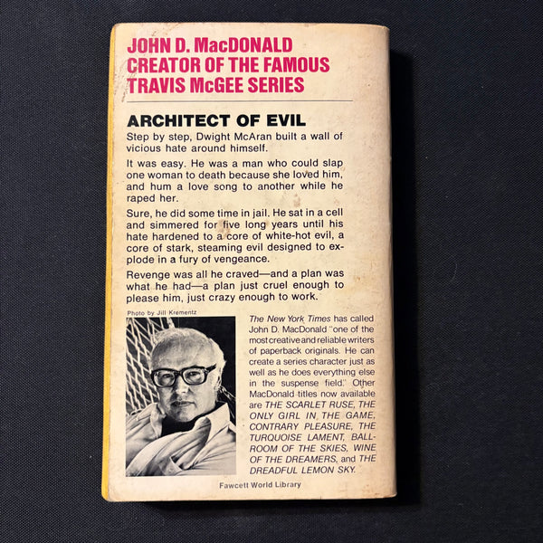 BOOK John D. MacDonald 'One Monday We Killed Them All' (1961) PB ficti ...