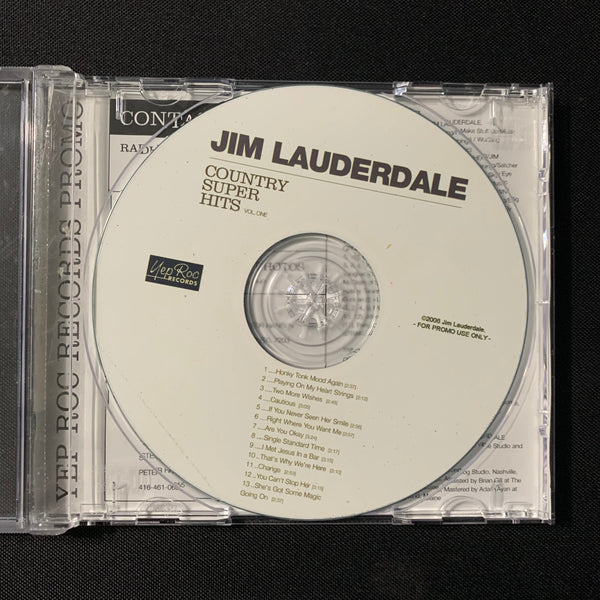 CD Jim Lauderdale 'Country Super Hits' (2006) rare promo classic country sound
