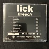 CD Lick 'Breech' (1995) rare advance promo industrial metal Invisible Records