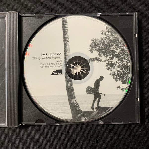 CD Jack Johnson 'Sitting Waiting Wishing' (2004) 1trk radio promo DJ single