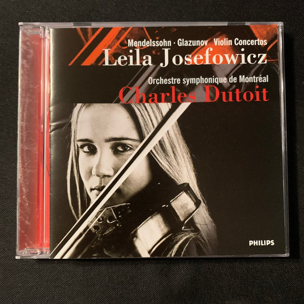 CD Leila Josefowicz 'Menselssohn-Glazunov-Violin Concertos' (1999) Dutoit Montreal