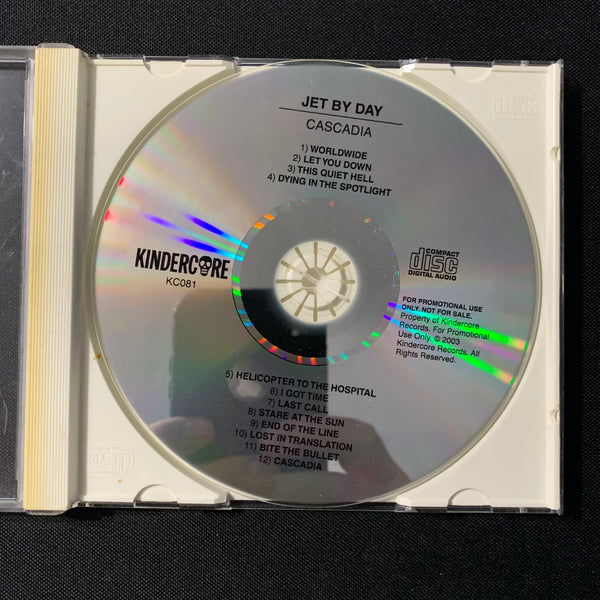 CD Jet By Day 'Cascadia' (2003) promo Georgia indie rock Kindercore