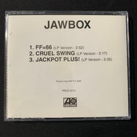 CD Jawbox 3-song promo sampler FF=66 Cruel Swing Jackpot Plus DC indie post rock