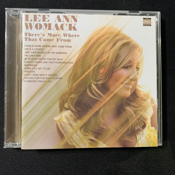 CD Lee Ann Womack 'There's More Where That Came From' (2005) I May Hate Myself In the Morning