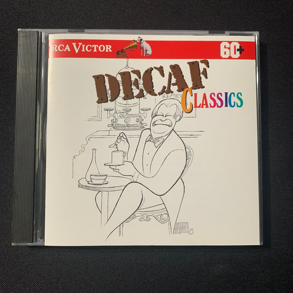 CD Decaf Classics (1996) light classical music Grieg, Debussy, Handel, Mozart