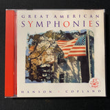 CD Great American Symphonies Hanson/Copland Leonard Slatkin Angel 1992 classical