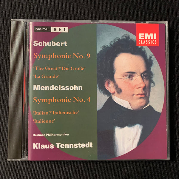 CD Mendelssohn/Schubert Symphonies - Tennstedt Berliner Philharmoniker EMI 1991