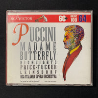 CD Puccini 'Madame Butterfly: Highlights' (RCA Basic 100 #64) Erich Leinsdorf