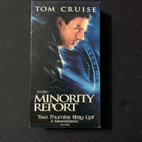VHS Minority Report (2002) Tom Cruise, Colin Farrell, Samantha Morton, Max von Sydow