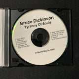 CD Bruce Dickinson 'Tyranny of Souls' (2005) CD-R label promo advance Iron Maiden