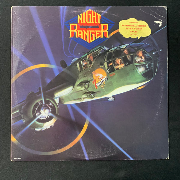 LP Night Ranger '7 Wishes' (1985) vinyl record Sentimental Street VG/VG