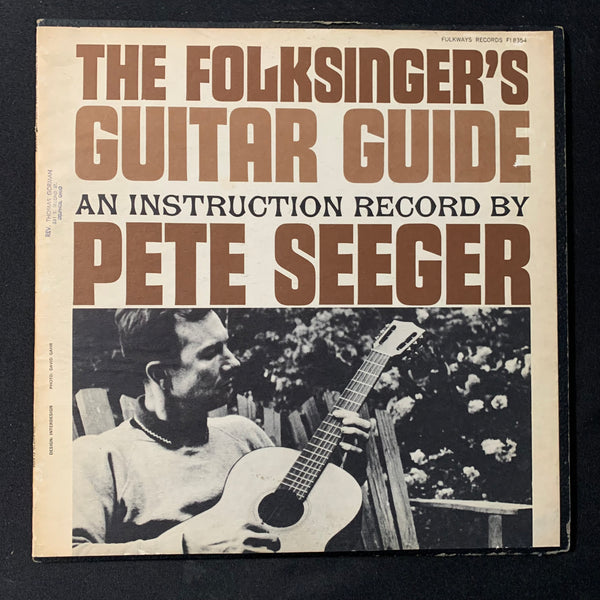 LP Pete Seeger 'Folksinger's Guitar Guide' (1961) Folkways vinyl folk instruction playing