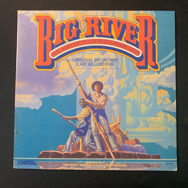 LP Big River Original Broadway Cast Recording (1985) vinyl promo Huckleberry Finn Roger Miller