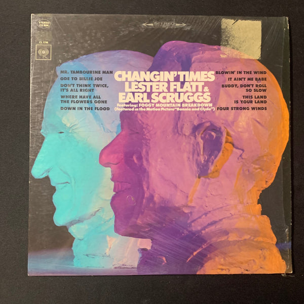 LP Lester Flatt and Earl Scruggs 'Changin' Times' (1968) VG+/VG+ Bob Dylan covers
