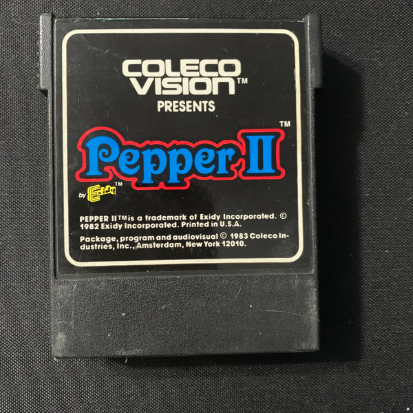 COLECOVISION Pepper II tested video game cartridge Exidy classic 1982