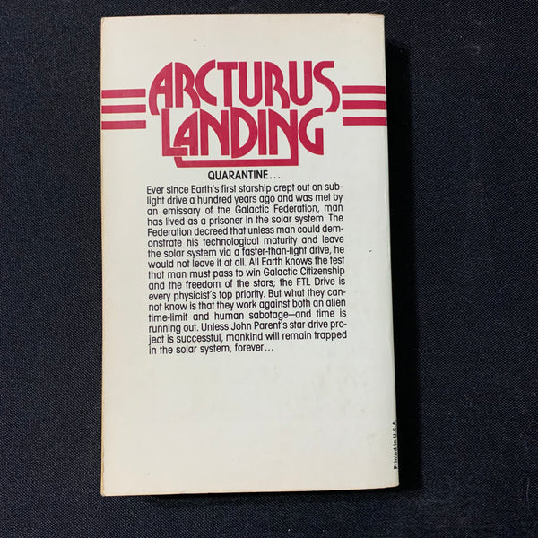 BOOK Gordon R. Dickson 'Arcturus Landing' (1978) Ace PB science fictio ...