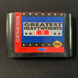 SEGA GENESIS Greatest Heavyweights tested video game cartridge sports boxing