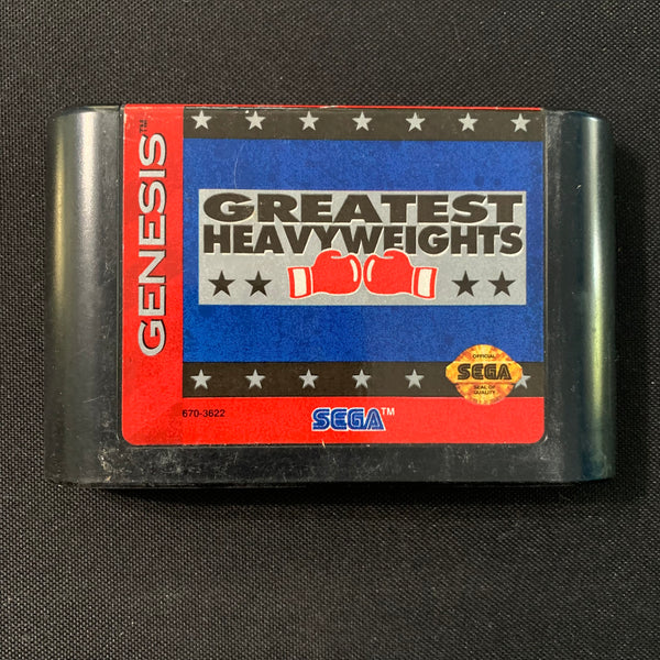 SEGA GENESIS Greatest Heavyweights tested video game cartridge sports boxing
