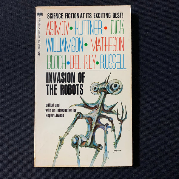 BOOK Roger Elwood (ed) 'Invasion of the Robots' (1969) Philip K. Dick, Isaac Asimov