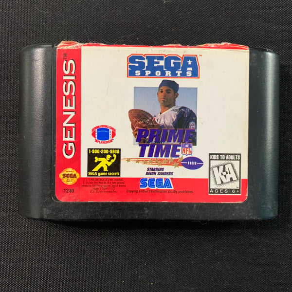 SEGA GENESIS Prime Time NFL Sports Deion Sanders tested video game cartridge