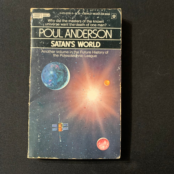 BOOK Poul Anderson 'Satan's World' (1977) PB science fiction