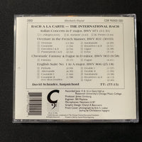 CD Bach a la Carte (1994) David Schrader, harpsichord Italian concerto, English suite