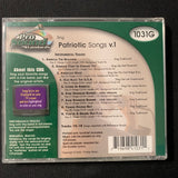 CD Karaoke CD+G Patriotic Songs V. 1 2002 Priddis reference vocals 18 tracks