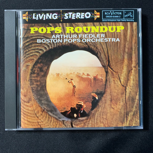 CD Arthur Fiedler Boston Pops Orchestra 'Pops Roundup' western songs 1993 issue