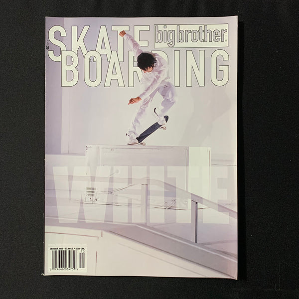 MAGAZINE Big Brother Skateboarding Oct 2003 White Issue