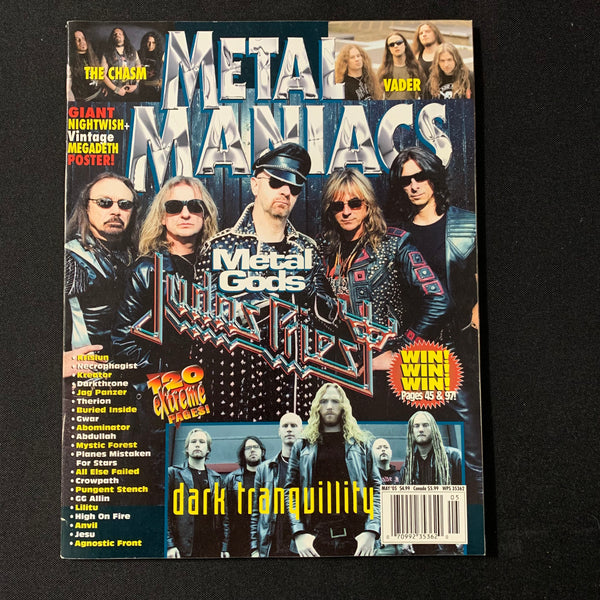 MAGAZINE Metal Maniacs May 2005 Judas Priest, Dark Tranquillity, Vader, The Chasm