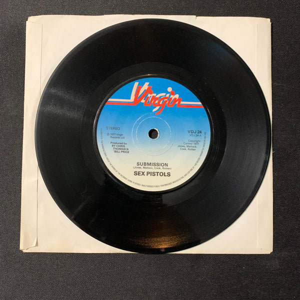 Sex Pistols 'Submission' rare 1-sided promo 7" single VDJ 24 1977 Virgin punk