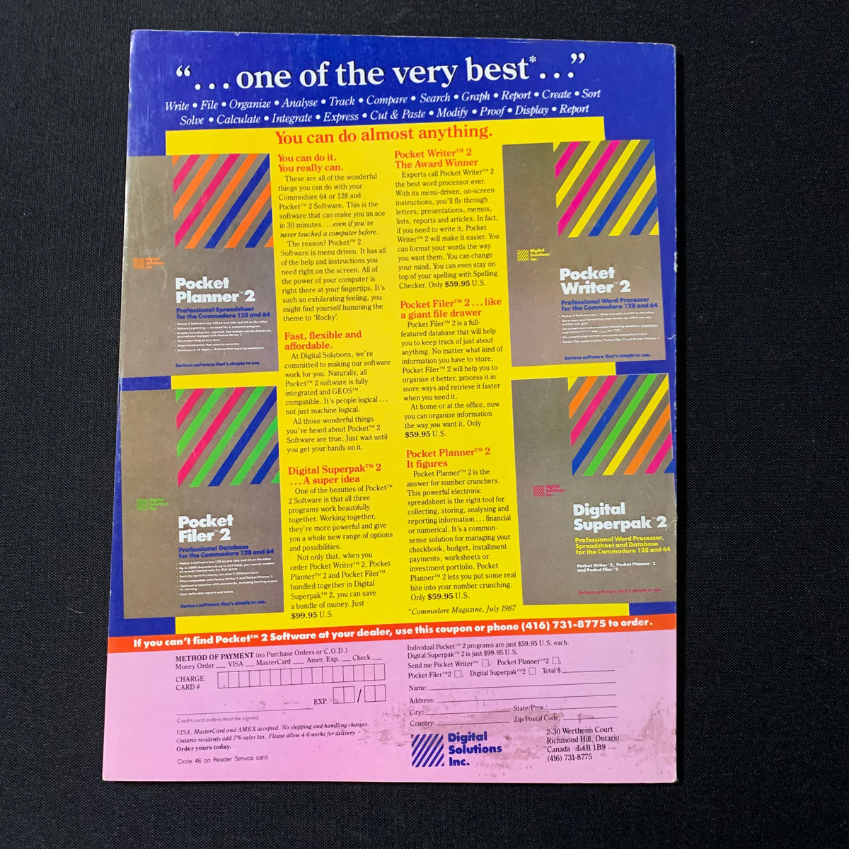 MAGAZINE Run March 1988 Commodore 64/128 desktop publishing GEOS scree ...