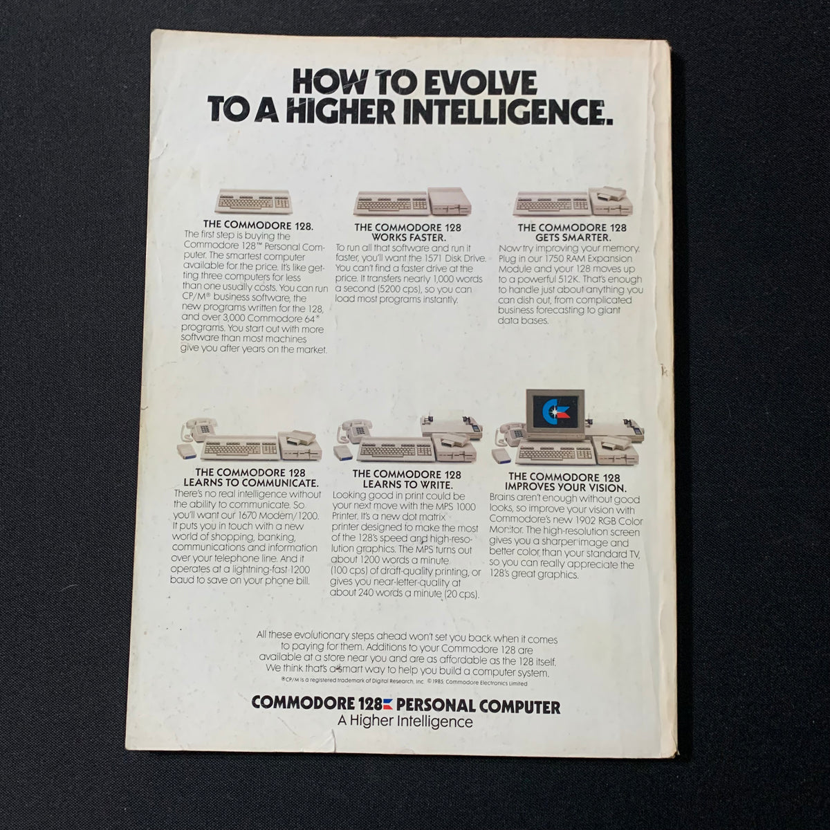 MAGAZINE Run December 1985 Commodore 64/128 computer modems CP/M assem ...