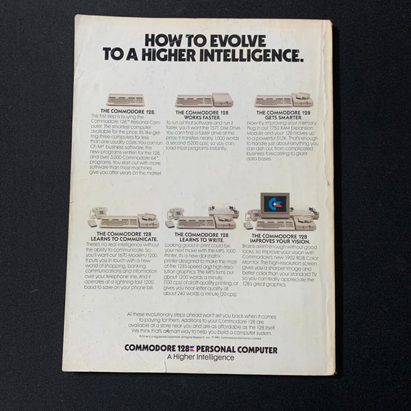 Commodore Computer Mit Modem MAGAZINE Run December 1985 Commodore 64/128 computer modems CP/M assem ...