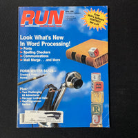 MAGAZINE Run June 1988 Commodore 64/128 computer word processing form writer