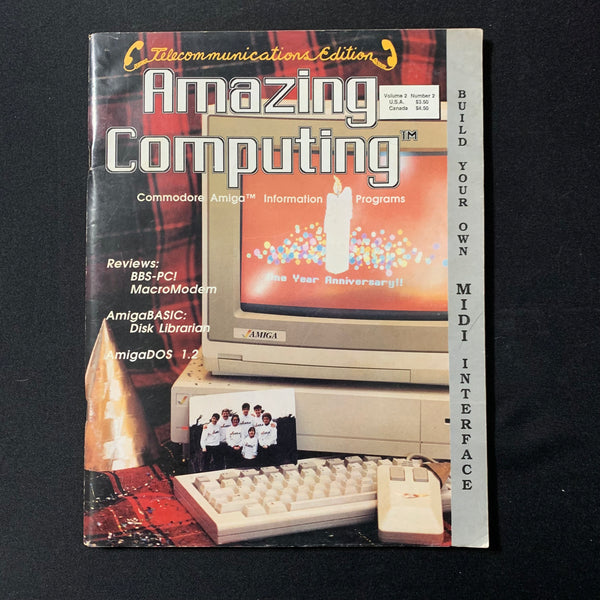 MAGAZINE Amazing Computing Vol 2 No 2 1986 early Commodore Amiga Amiga ...