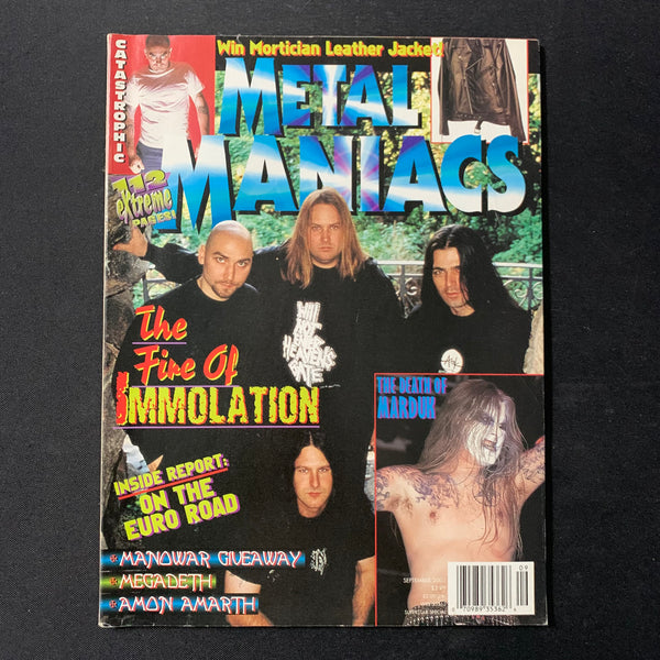 MAGAZINE Metal Maniacs Sep 2001 Immolation, Marduk, Megadeth, Amon Amarth